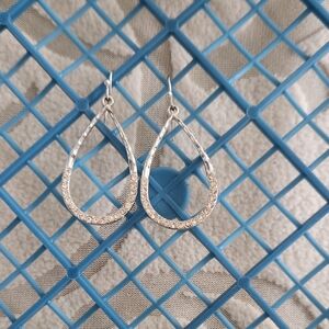 Elegant Silver Teardrop Earrings
